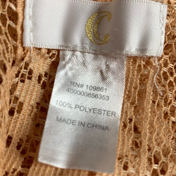 3/$20 Charming Charlie Women’s Lace Fringe Shawl Wrap Scarf Pashmina Tartan OS - Picture 6 of 10